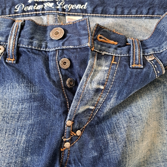 Parasuco Jeans Men's 29 Blue Fade Dark Wash Denim 29W x 32L Vintage - Picture 6 of 16